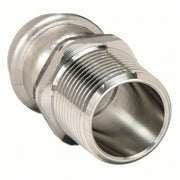 Viega 85027 Adapter 304 Stainless Steel, Press-Fit x MNPT, 3/4 in Copper Tube Size