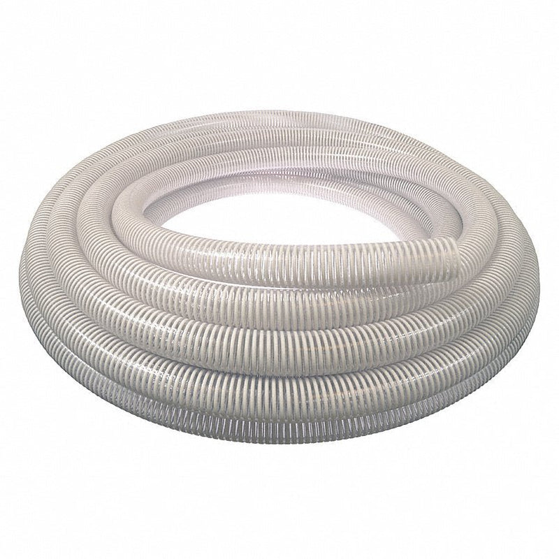 Redwood 45DU58 1-1/4" ID x 100 ft PVC Water Suction Hose 90 PSI Clear/WT