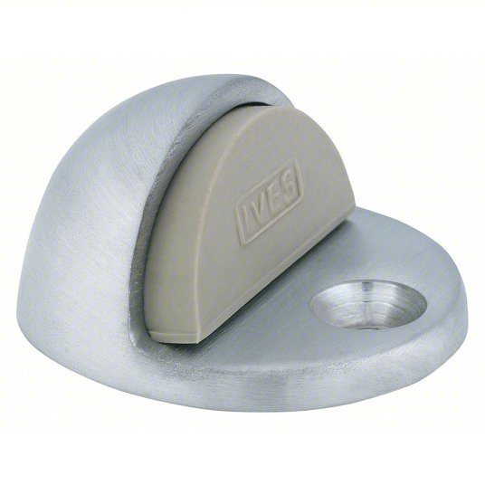 Ives FS436 US26D Dome Door Stop, 1"H x 1-3/4"W