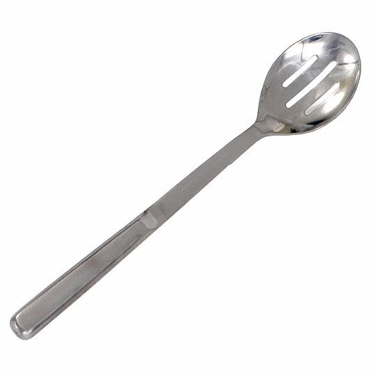 Crestware BUF3 Serving Spoon 11 3/4 in Overall Lg, Silver, Stainless Steel, Polished