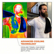 Chill-Its 6602MF Evaporative Cooling Towel Blue, Universal, Polyester/Spandex