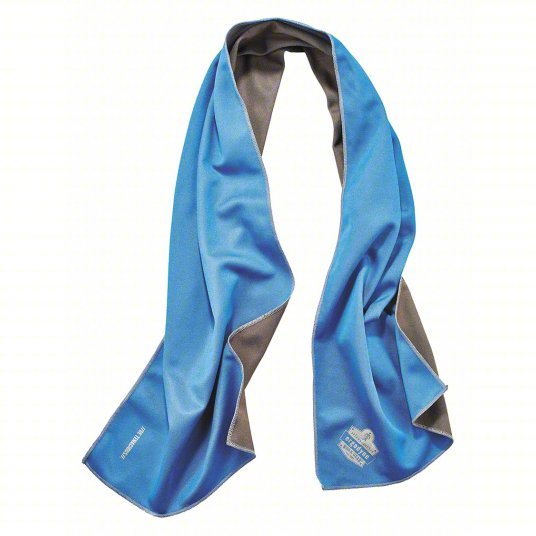 Chill-Its 6602MF Evaporative Cooling Towel Blue, Universal, Polyester/Spandex