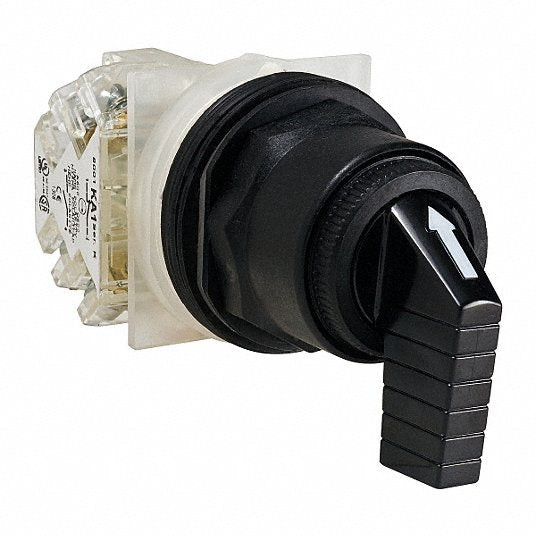 Schneider 9001SKS53FBH13 Non-Illum Selector Switch, Cam C, Ext Lvr