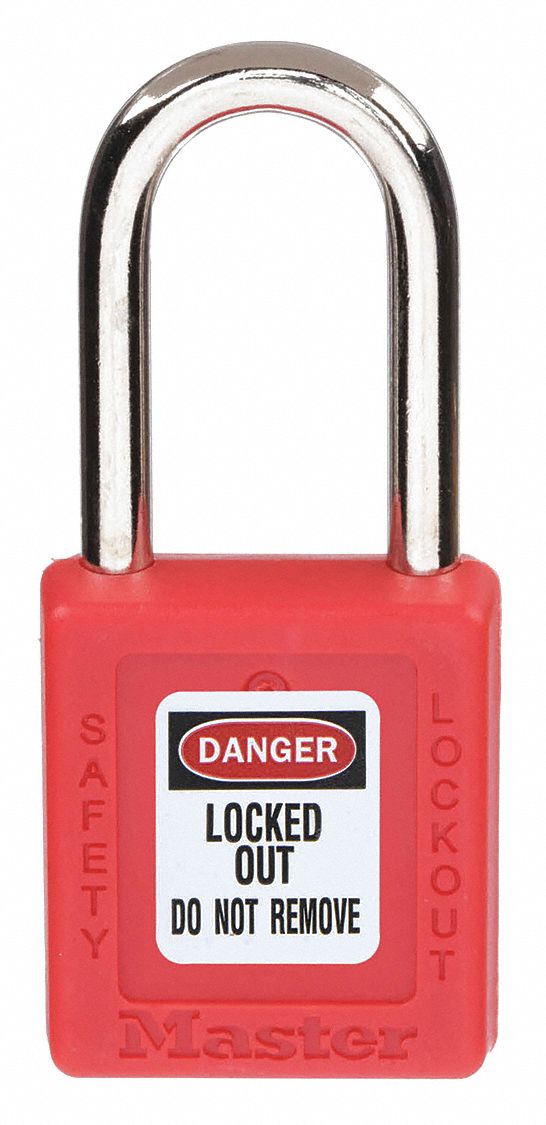 Master Lock 410KARED Red Lockout Padlock