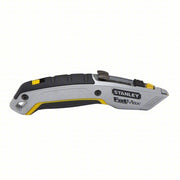 Stanley 10-789 Twin Blade Utility Knife 7 in Overall Lg, Steel Hook Tip, Rubberized, Metal/Rubber