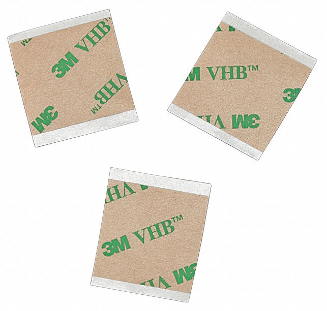 3M F9469PC Transfer Tape, Square, 12 in Wd, 12 in Lg, 5 mil Thick, Transparent, Acrylic, UV-Resistant, 6 PK