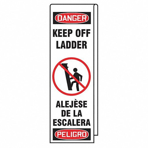 Accuform KLB763 Ladder Shield Wrap: Reinforced Vinyl, (1) Padlock with Key