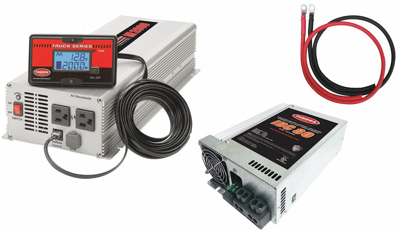 Tundra ICM20280 Inverter and Battery Charger, Modified Sine Wave, 4,000 W Peak Output Power, 10.5 to 15V DC