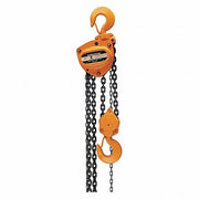 Harrington CB080-10 Manual Chain Hoist Hook Mounted - No Trolley, 16,000 lb Lifting Capacity, 10 ft Lift Lg