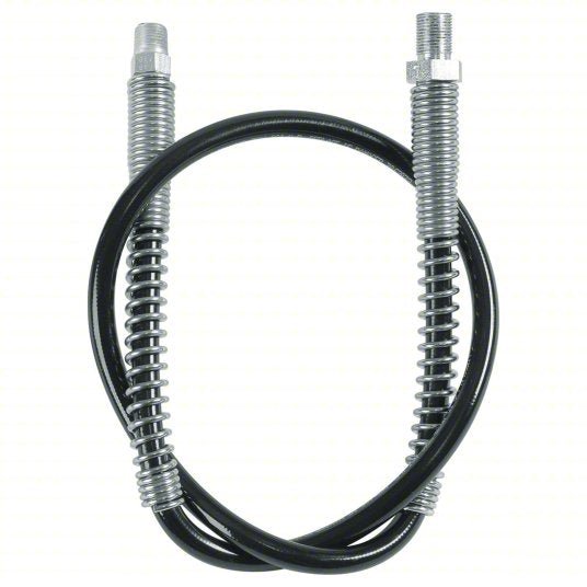 Lincoln 1236 Hose Extension Polyurethane, 36 in Overall Lg, 20,000 psi Burst Pressure, 1/8" End 1 Thread Size