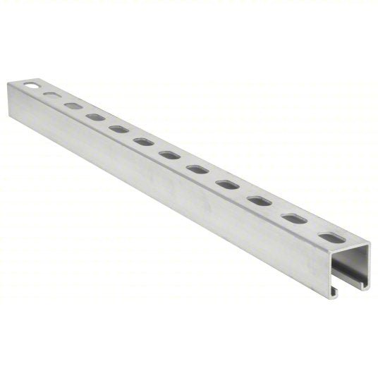 Redwood FS-200SS AL 120.00 Deep Strut, Elongated Holes, Aluminum, 1-5/8" x 1-5/8" x 10'