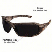 Edge TXB216CF Safety Glasses Polarized /Anti-Scratch, No Foam Lining, Traditional Frame, Full-Frame