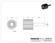 McMaster 4613A113 Flap Sanding Wheel for Stainless Steel and Hard Metals with Shank, 60 Grit, 1" Diameter