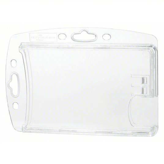 Durable 892419 ID Badge Holder, Dual, Shell Style, PK10