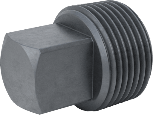 McMaster 4627K334 Medium-Pressure Iron Pipe Fitting, Plug with External Square Drive, 3/4 NPT
