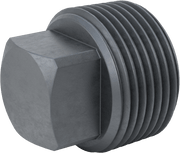 McMaster 4627K335 Medium-Pressure Iron Pipe Fitting, Plug with External Square Drive, 1 NPT