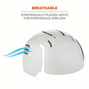 Ergodyne 8945 Bump Cap Insert Gray, Hook-and-Loop, Head Protection Venting, Polypropylene, Basic Colors