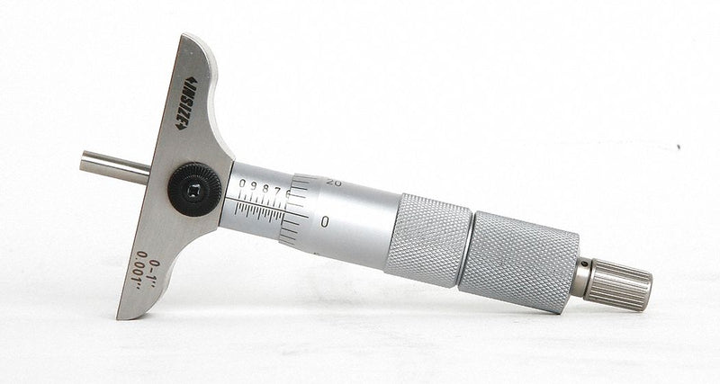 Insize 3241-B1 Mechanical Depth Micrometer, 0 to 1 in