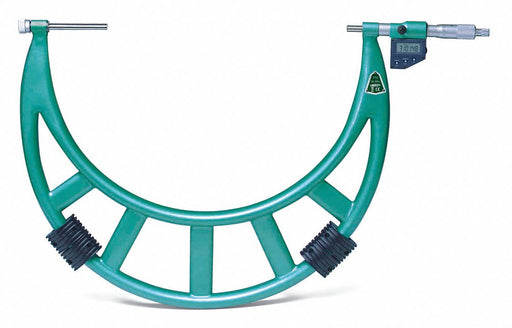 Insize 3506-600E Digital Interchangeable-Anvil Outside Micrometer: 20 in to 24 in /500 mm to 600 mm