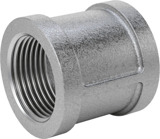 McMaster 4638K116 Low-Pressure Pipe Fitting, Galvanized Iron, Straight Connector, 1 NPT Female