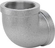 McMaster 4638K138 Low-Pressure Pipe Fitting Galvanized Iron, 90 Degree Elbow Connector, 2 NPT Female