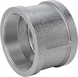 McMaster 4638K173 Low-Pressure Pipe Fitting Galvanized Iron, Straight Connector, 4 NPT Female