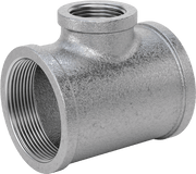 McMaster 4638K278 Low-Pressure Pipe Fitting, Galvanized Iron, Inline Tee Reducer, 2 x 1 NPT Female