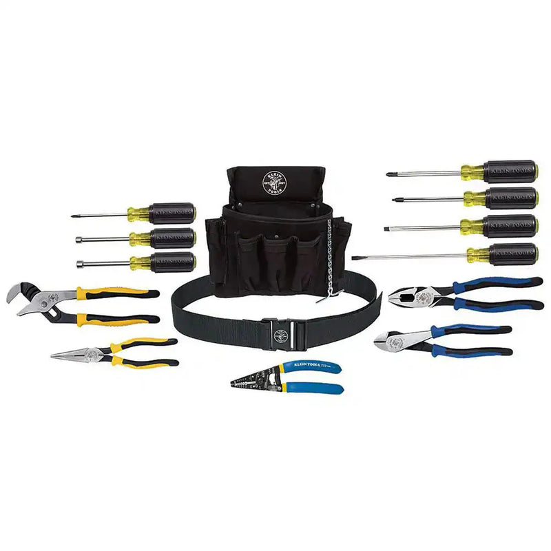Klein 92914 Journeyman ProPack Apprentice Tool Set: 12 Total Pcs, SAE, Tool Pouch