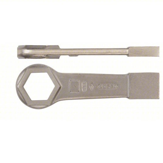 Ampco WS-1814 Striking Wrench Aluminum/Bronze, Natural, 2 3/8 in Head Size, 12 in Overall Lg