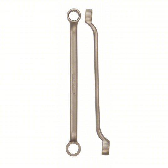 Ampco W-3270 Box End Wrench Natural, 1 1/4 in_1 7/16 in Head Size, 19 1/4 in Overall Lg, Offset