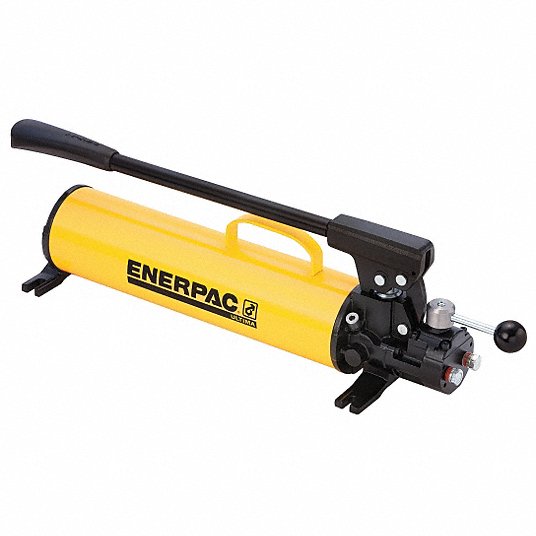 Enerpac P84 Hydraulic Hand Pump 2 Stages, Double Acting, 500 psi Max. Pressure 1st Stage, Steel