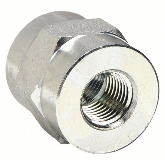 Enerpac FZ1615 Hydraulic Hose Adapter 1/4 in x 3/8 in Fitting Size, Female x Female, NPTF x NPTF x NPTF, Rigid
