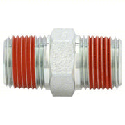 Enerpac FZ1617 Hydraulic Hose Adapter 3/8 in x 3/8 in Fitting Size, Male x Male, NPTF x NPTF x NPTF, Rigid