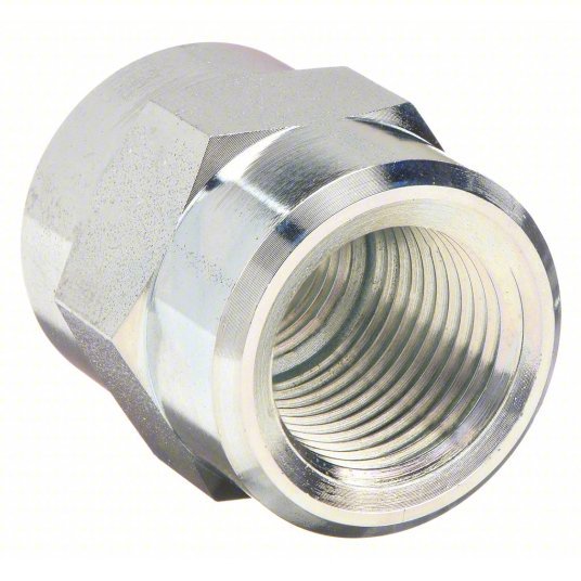 Enerpac FZ1625 Hydraulic Hose Adapter 3/8 in x 1/2 in Fitting Size, Female x Female, NPTF x NPTF x NPTF, Rigid