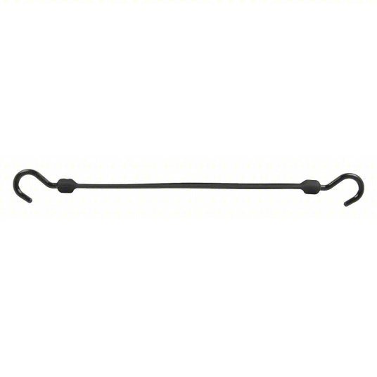 Better Bungee BBS18NBK J-Hook, 2 1/4 in Hook Lg, Polyurethane, 1 1/2 in Wd, 18 in Lg, Black
