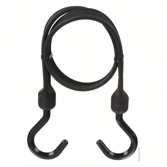 Better Bungee BBS36NBK Bungee Strap J-Hook, 2 1/4 in Hook Lg, Polyurethane, 1 1/2 in Wd, 36 in Lg, Black