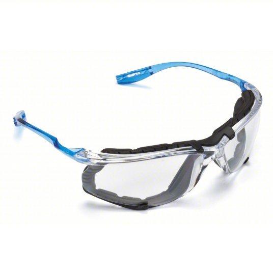 3M 11872 Virtua CCS Safety Glasses, Anti - Fog, Anti - Scratch, Foam Gasket, Wraparound, Frameless, Clear Lens - Redwood.KV46F390