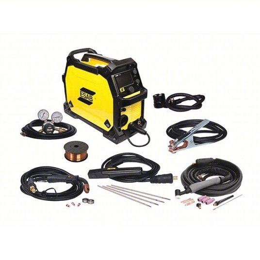 ESAB 0558102240 Multiprocess Welder Rebel EMP 215ic, DC, MIG/Stick/TIG Pack