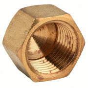 Redwood 706108-06 Cap Brass, 3/8 in Fitting Pipe Size, Female NPT, 5/8 in Overall Lg, Hex Plug Drive