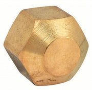 Redwood 706108-06 Cap Brass, 3/8 in Fitting Pipe Size, Female NPT, 5/8 in Overall Lg, Hex Plug Drive