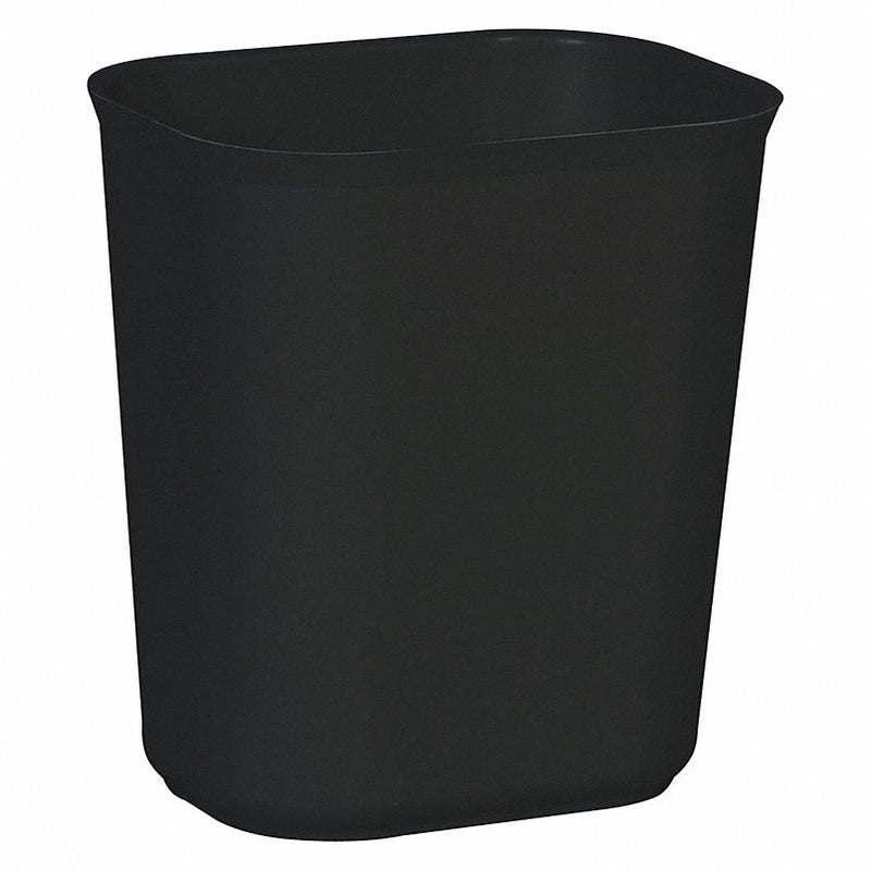 Rubbermaid FG254100BLA 3-1/2 Gal Thermoset Polyester Rectangular Trash Can, Black