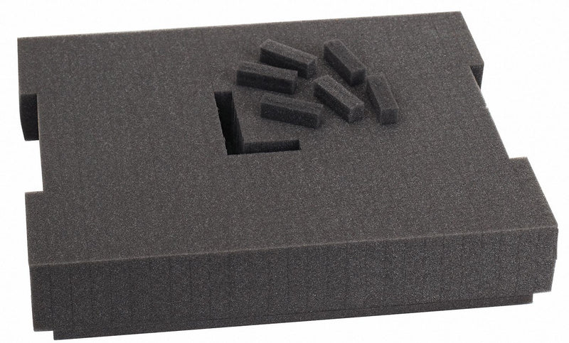 Bosch FOAM-201 Foam Insert, Black, 12 1/2 in Overall Wd, 15 3/4 in Overall Lg, 0 Compartments, Foam