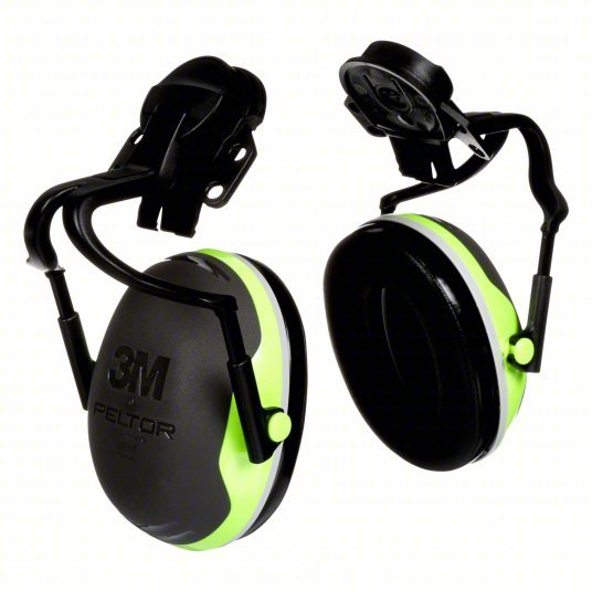 3M X4P51E Hard Hat-Mounted Earmuff, Passive, 26 dB NRR, Dielectric, Electrically Insulated