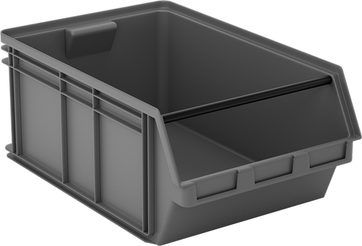 McMaster 4761T15 Stackable Plastic Bin, 18-1/2" Wide, 28-1/8" Deep, 11-13/16" High