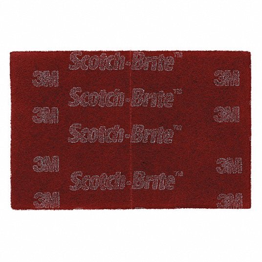 Scotch-Brite 7010365700 Sanding Hand Pad 6 in x 9 in, Aluminum Oxide, Very Fine, Maroon, 7447B Pro, 60 PK