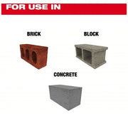 Milwaukee 48-20-7662 Rotary Hammer Drill Bit Set 7 5/8 in Overall Lg, 13/32 in Shank Dia, 4 Drill Bits