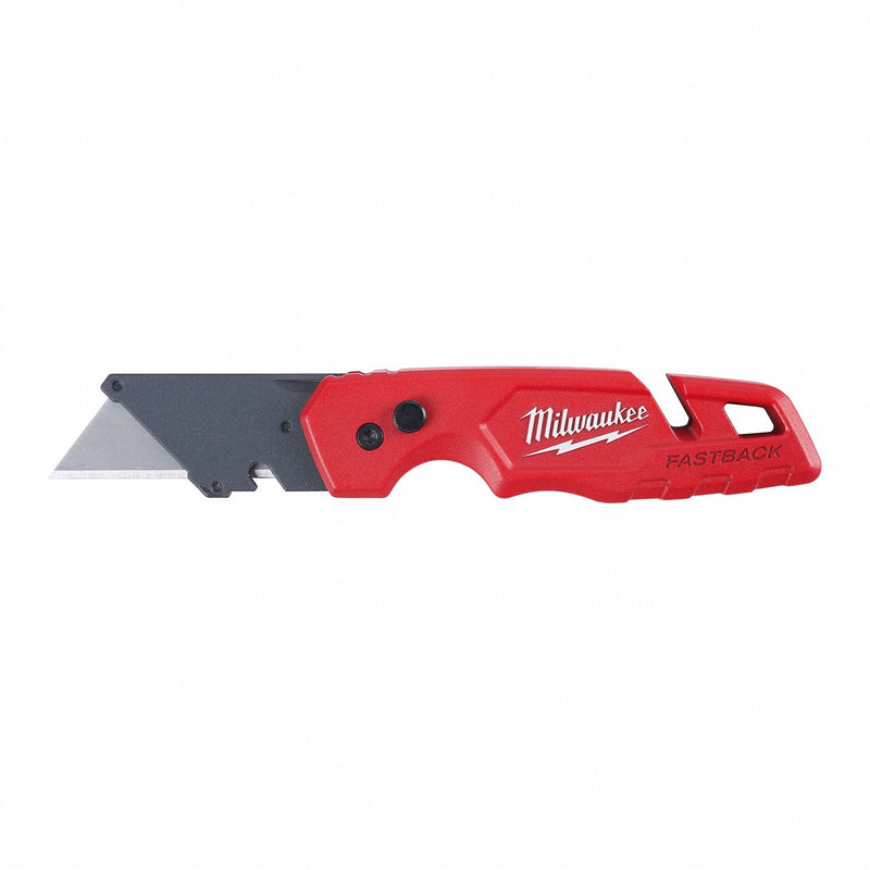 Milwaukee 48-22-1501 Folding Utility Knife, 4 1/2 in/6 7/8 in, Bi-Metal, Metal, 1 Blades Included