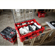 Milwaukee 48-22-8432 Deep Compartment Box with 2 compartments, Plastic, 7.0 in H x 19.7 in W