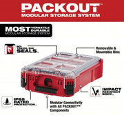 Milwaukee 48-22-8435 Tool Case 9 7/8 in Wd, 15 1/4 in Dp, 4 5/8 in Ht, Plastic, 5 Compartments, Red