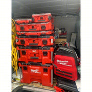 Milwaukee 48-22-8435 Tool Case 9 7/8 in Wd, 15 1/4 in Dp, 4 5/8 in Ht, Plastic, 5 Compartments, Red